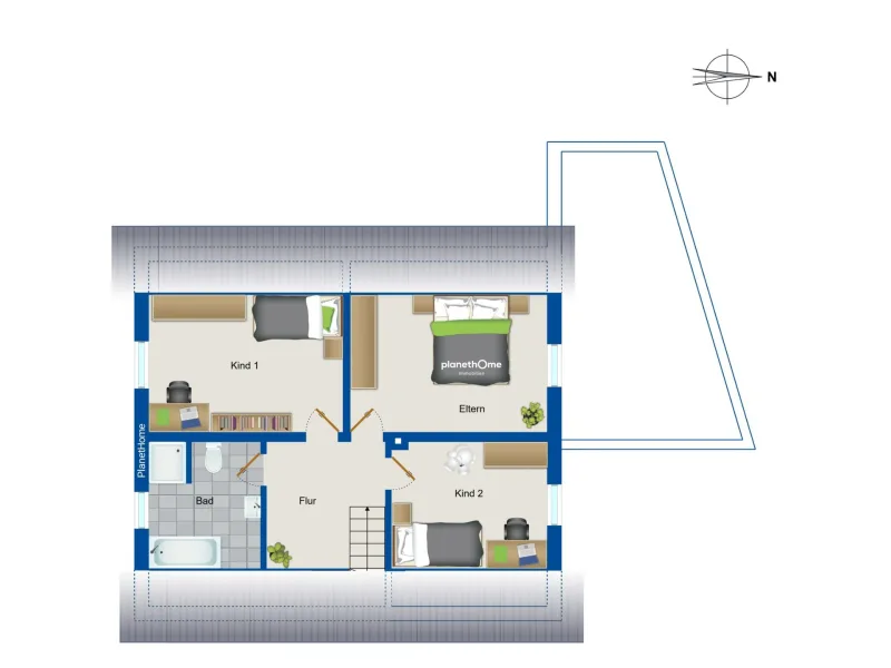 Grundriss Dachgeschoss