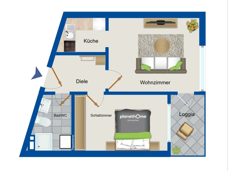 Grundriss 5. Obergeschoss