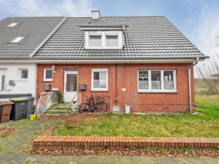 Ansicht Eingang - Haus kaufen in Meppen - Familienidylle - Doppelhaushälfte in ruhiger Lage von Meppen