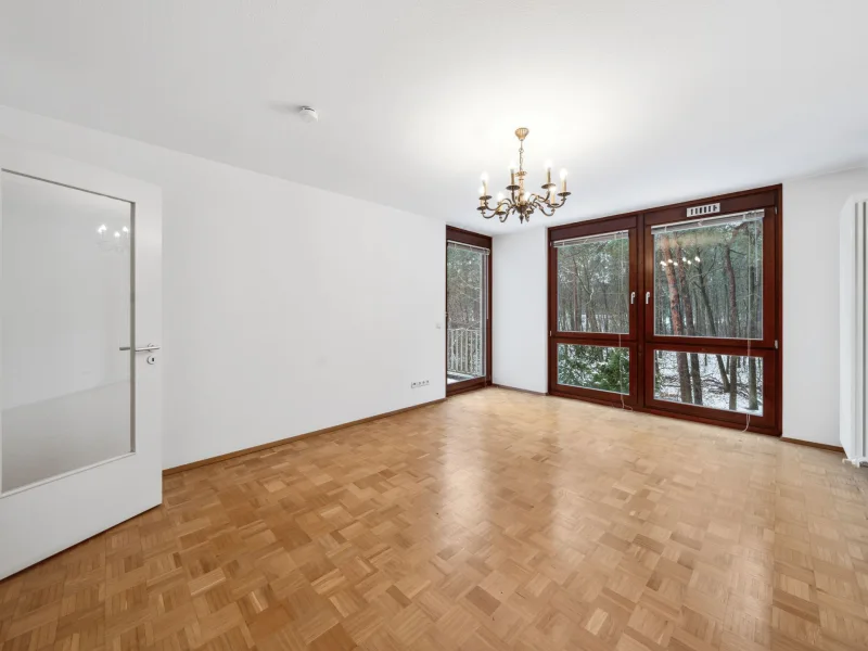 Titel - Wohnung kaufen in Berlin - Exklusive 4-Zimmer-Wohnung in Dahlem mit Waldblick, moderner Ausstattung und Tiefgaragenstellplatz