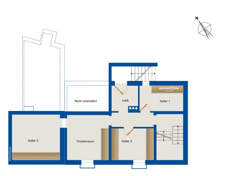 Grundriss Keller Hs. Nr. 1