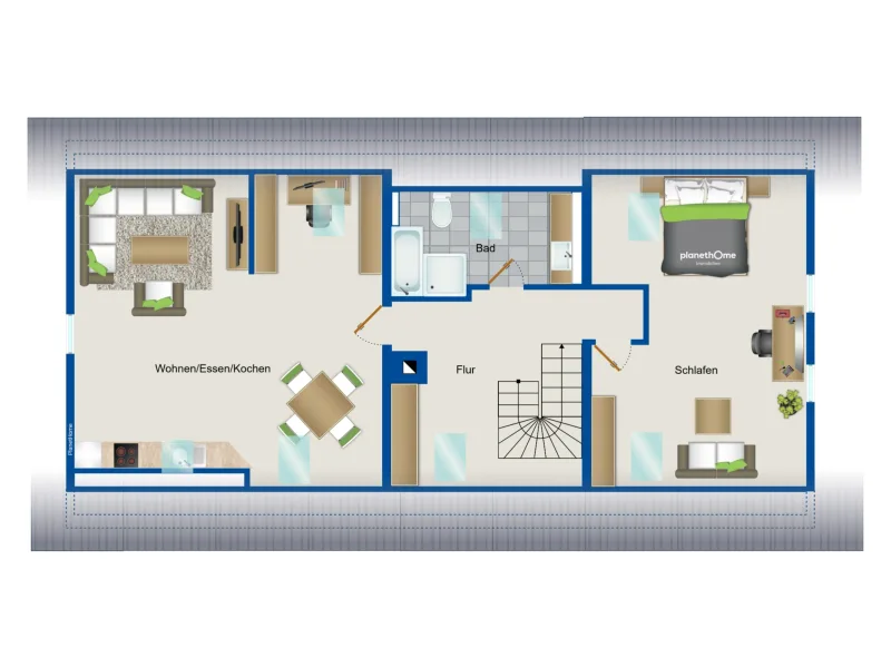 Grundriss Wohnung Dachgeschoss