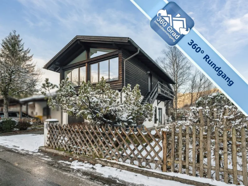 Ansicht Süden - Haus kaufen in Oberammergau - Ein Haus, zwei Wohneinheiten, Top Lage in Oberammergau