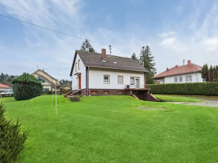 Haus - Rückseite - Haus kaufen in Ludwigswinkel - Ein- oder Zweifamilienhaus mit großem Garten in Ludwigswinkel