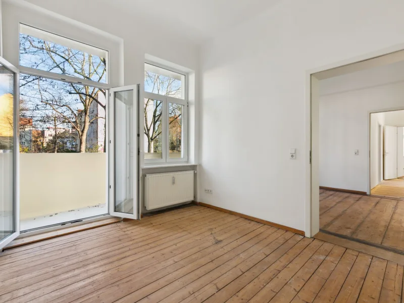 Schlafzimmer mit Balkon