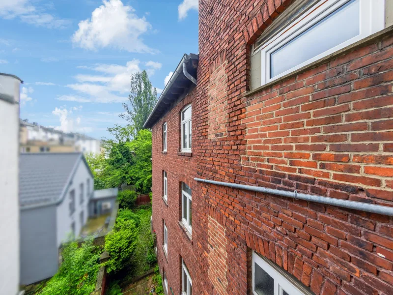 Blick vom Balkon