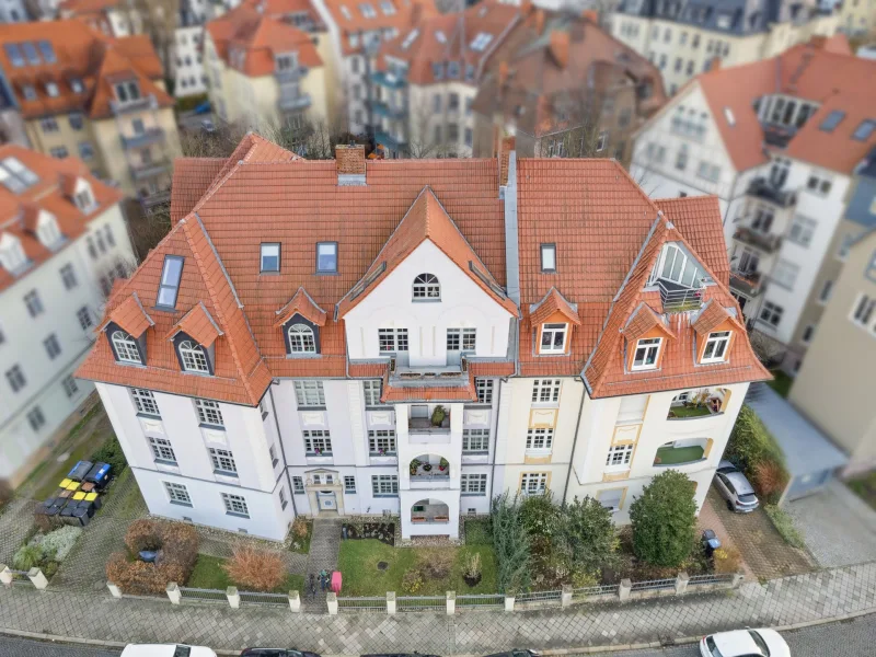 Titelbild - Wohnung kaufen in Erfurt - Exklusives Residieren in einer hellen Maisonettewohnung im Herzen der Brühlervorstadt bei Erfurt