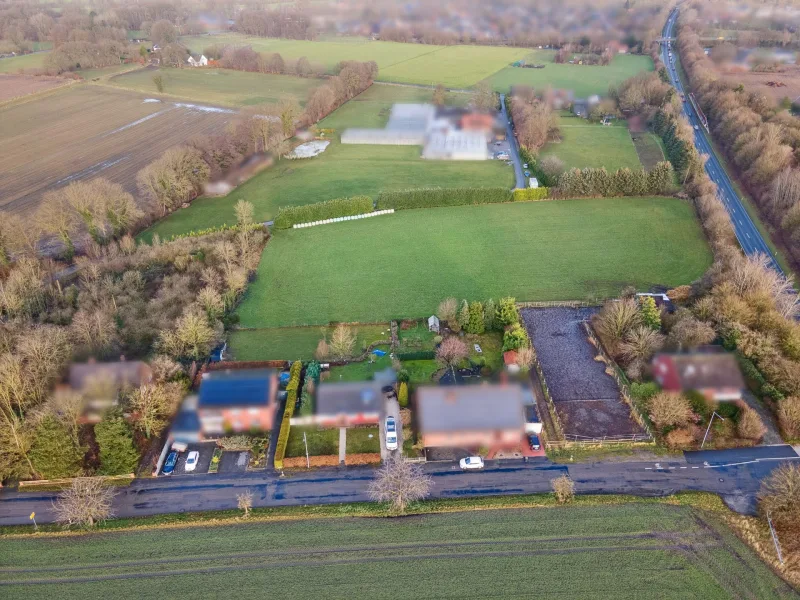 Luftbild1 - Grundstück kaufen in Rheine - Pferdefreunde aufgepasst: Baugrund plus landwirtschaftliche Fläche in Rheine-Wadelheim 