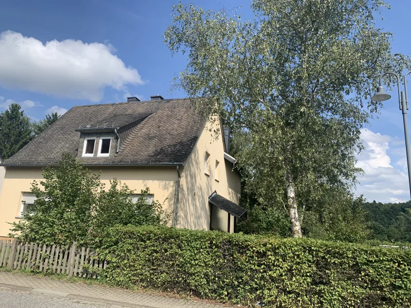 Vorderansicht - Haus kaufen in Neuerkirch - Charmantes 2-Familienhaus mit viel Potenzial in Neuerkirch