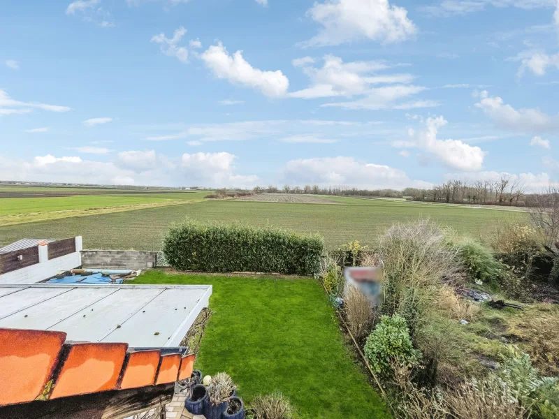 Ausblick über Garten