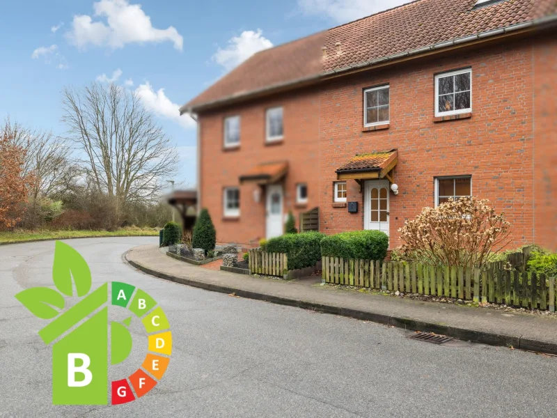 Außenansicht 1 - Haus kaufen in Schlewig - Reihenmittelhaus in Schleswig – Ihr neues Zuhause mit Terrasse, Balkon und viel Raum