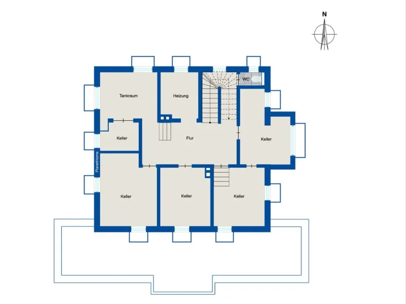 Grundriss KG - Altbestand