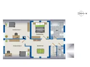 Grundriss Dachgeschoss Umbau