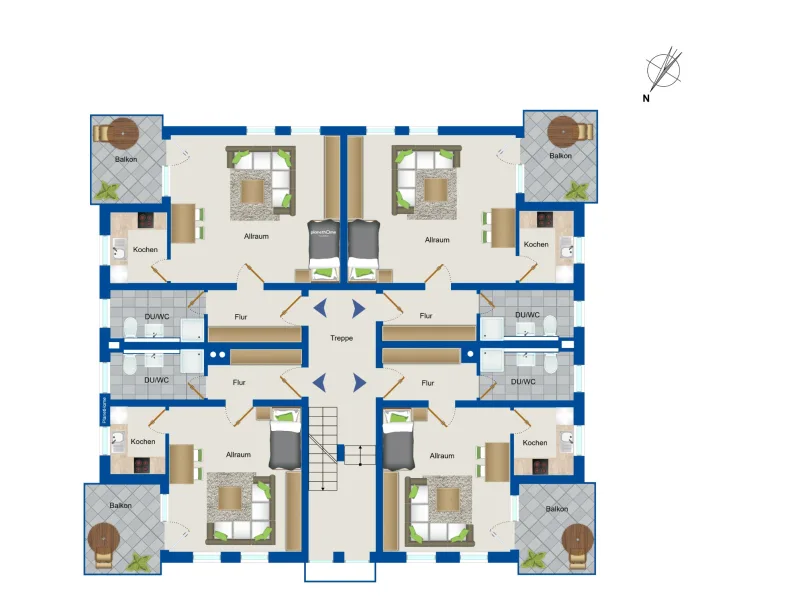 Grundriss 1. Obergeschoss 5 b