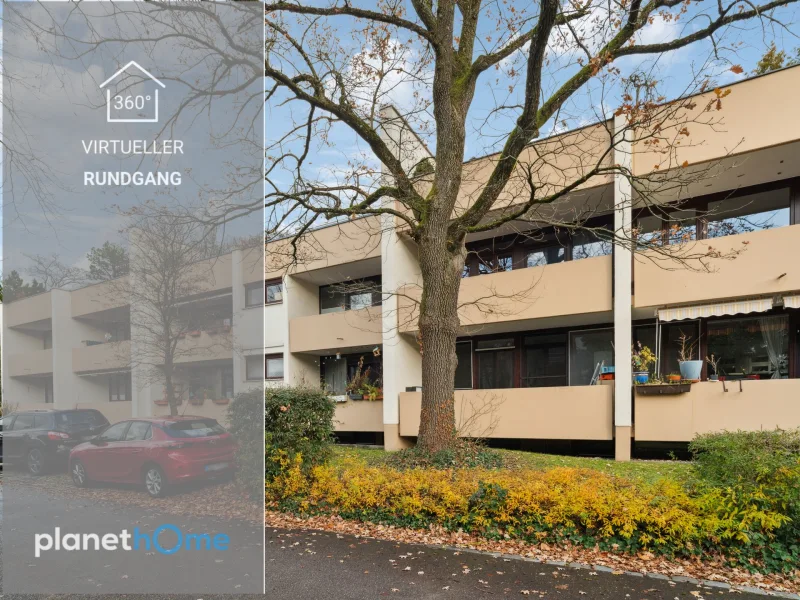 Titelbild - Wohnung kaufen in München - 2-Zimmer-Wohnung mit Balkon und grüner Aussicht in München-Obermenzing