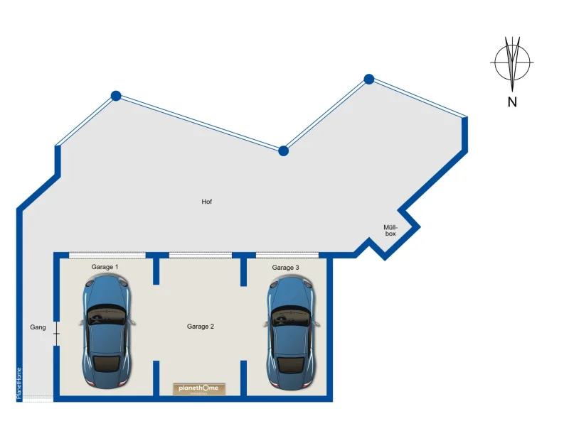 Grundriss - Garagen