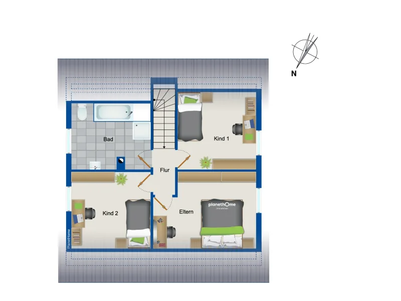 Grundriss Dachgeschoss