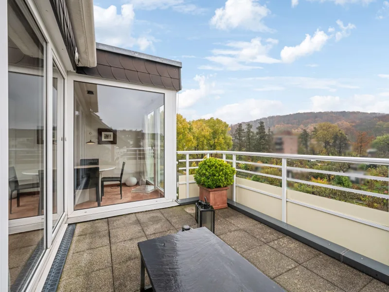 Balkon am Wohnzimmer