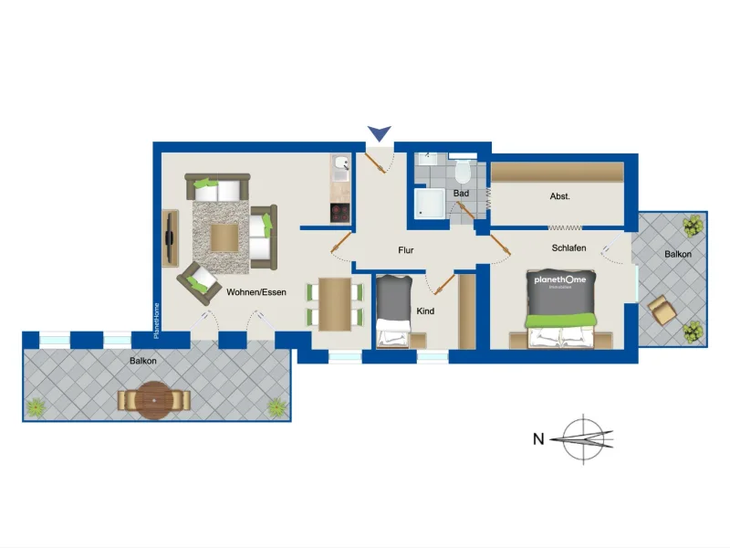 Grundriss - 1.Obergeschoss