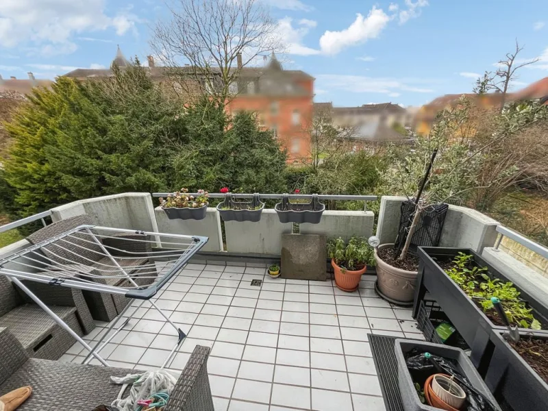 Ausblick vom Balkon - Wohnung kaufen in Speyer - Vermietete 4-Zimmer-Wohnung In Speyer 