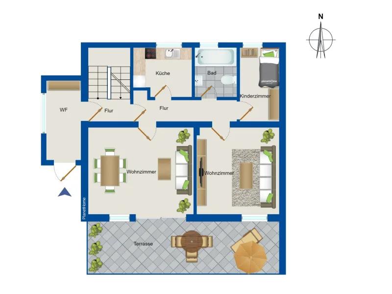 Grundriss - DHH 2 - EG