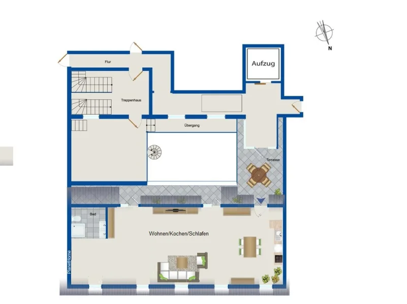 Grundriss Wohnung