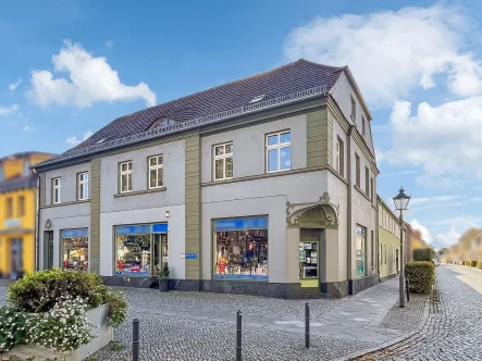 Hausansicht - Haus kaufen in Zossen - Wohn- und Geschäftshaus unter Denkmalschutz in bester Lage der Altstadt von Zossen