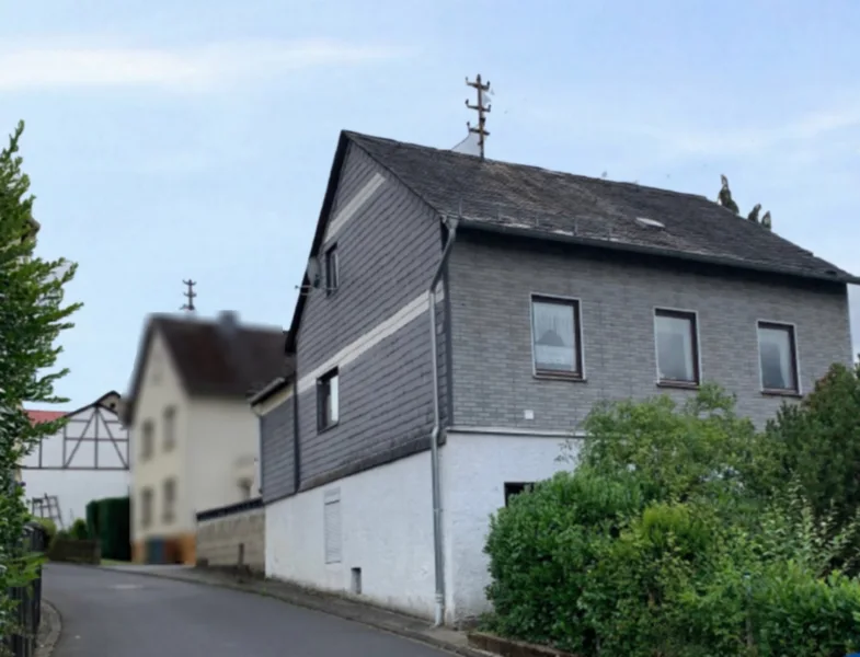 Ansicht - Haus kaufen in Anhausen - Zweifamilienhaus in ruhiger Lage von Anhausen