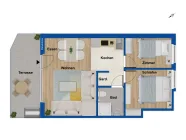 Grundriss - Wohnung 7 im EG