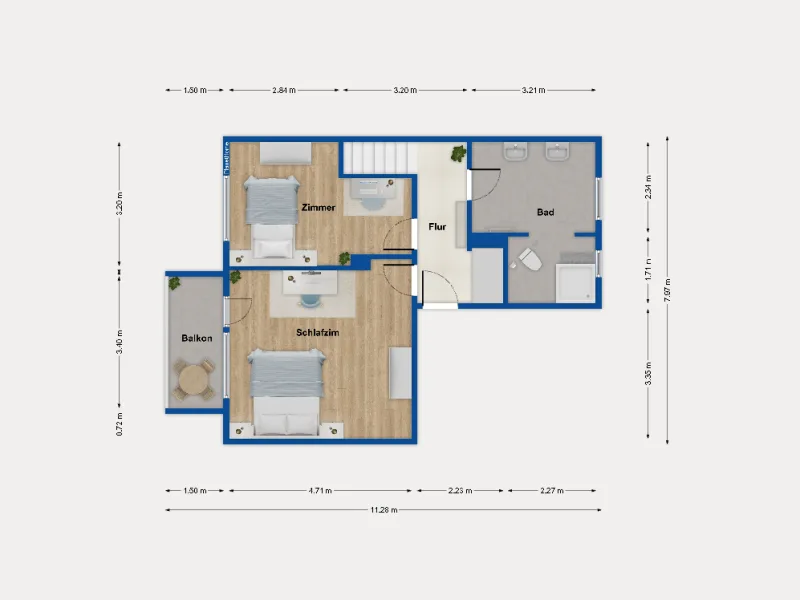 Grundriss - 1.Obergeschoss