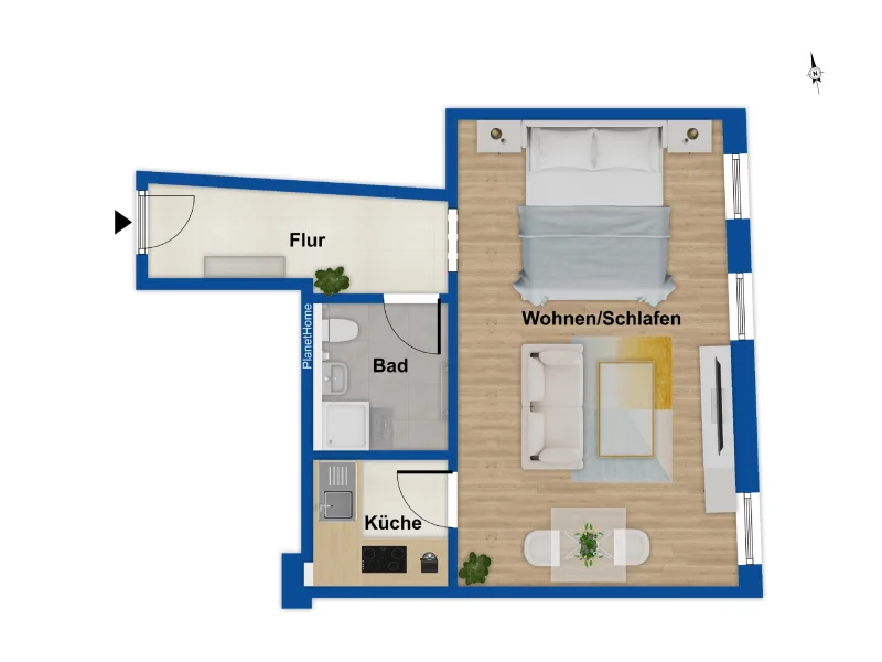 Grundriss Wohnung