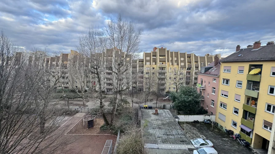 Ausblick Balkon Küche