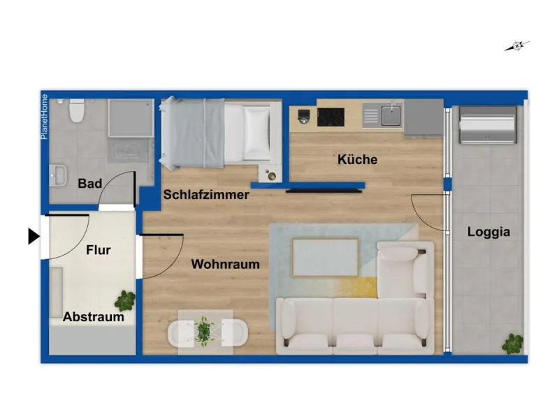 Grundriss Wohnung Erdgeschoss