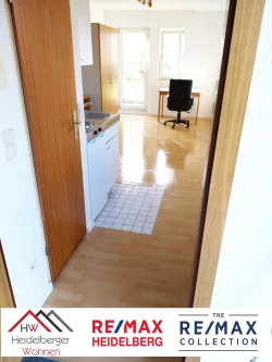 BIld - Wohnung mieten in Mannheim - Schönes 1 Zimmer Apartment im EG 21qm mit Terrasse in Mannheim zu vermieten