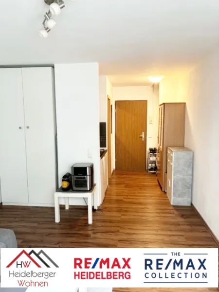 image2 - Wohnung mieten in Mannheim - Schönes 1 Z Appartement, 15qm in Mannheim Zentrum zu vermieten, mit Möbel und Pantryküche