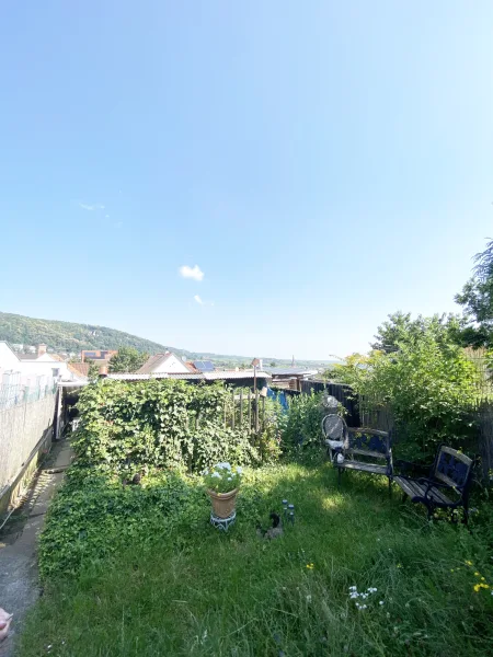 Garten mit Fernblick - Haus kaufen in Bad Dürkheim - Kleines Häuschen für Handwerker: Garten mit traumhaftem Blick!Günstig!