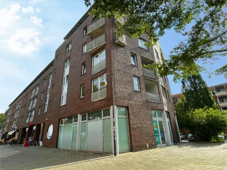 Außenansicht - Laden/Einzelhandel mieten in Hamburg - Ca. 152 m² große Erdgeschoss-Gewerbefläche in Neuallermöhe zu vermieten!