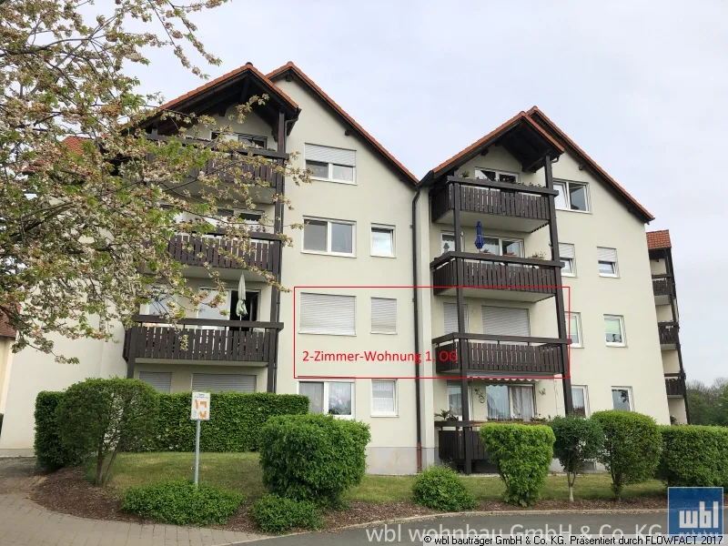 Hausansicht - Wohnung mieten in Waldheim - Helle und moderne 2-Zimmer-Wohnung im 1.OG mit großem Balkon