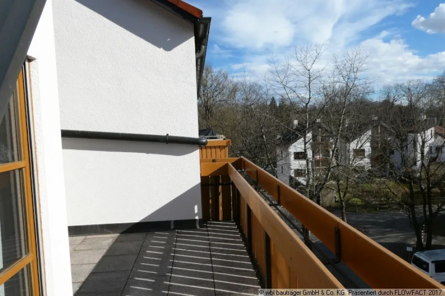 Balkon Blick nach Osten