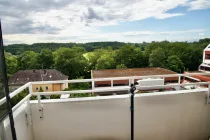 Blick vom Balkon