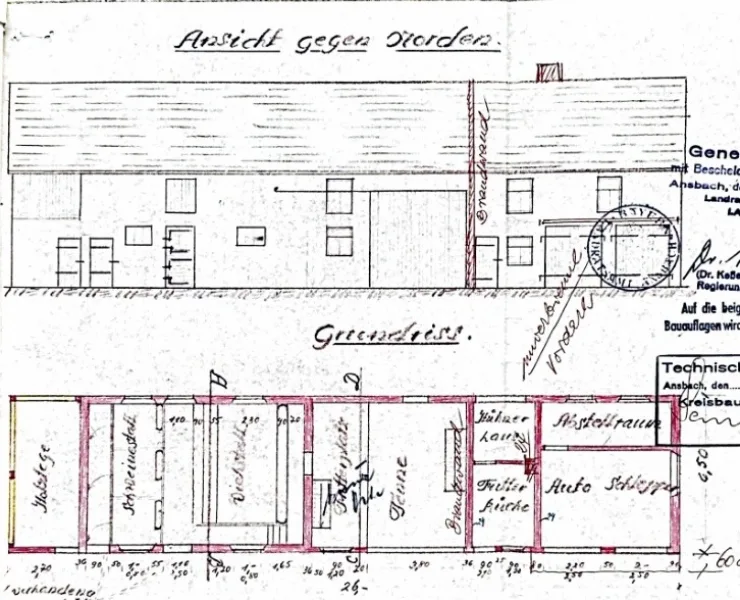 Grundriss Nebengebäude