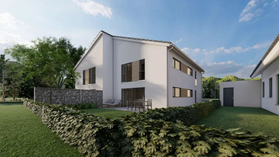 Visualisierung - Haus kaufen in Beilngries - Erstbezug: Moderne Doppelhaushälfte in Beilngries