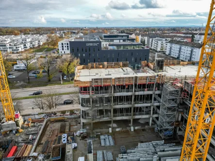 Drohnenaufnahmen - Büro/Praxis mieten in Ingolstadt / Ringsee - Neubau Büroflächen im Donau Tower