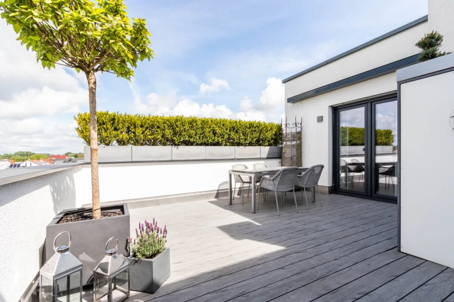 Dachterrasse - Wohnung kaufen in Ingolstadt - Penthouse-Wohnung in Bestlage Ingolstadt Süd