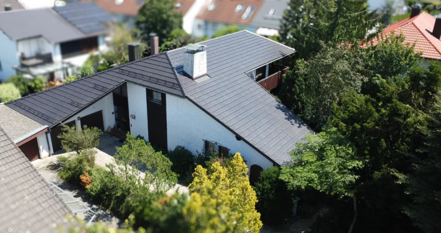 Haus Westansicht - Haus kaufen in Ingolstadt - Energieeffizientes Architektenhaus