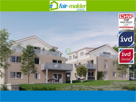 Titel - Wohnung kaufen in Schlaitdorf - FAIR-MAKLER: Wohnen mit Ausblick -- Neubau mit modernem Heizkonzept