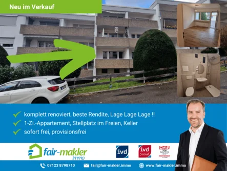 Ansicht - Wohnung kaufen in Reutlingen - FAIR-MAKLER: Lage / Renoviert / Rendite - PASST