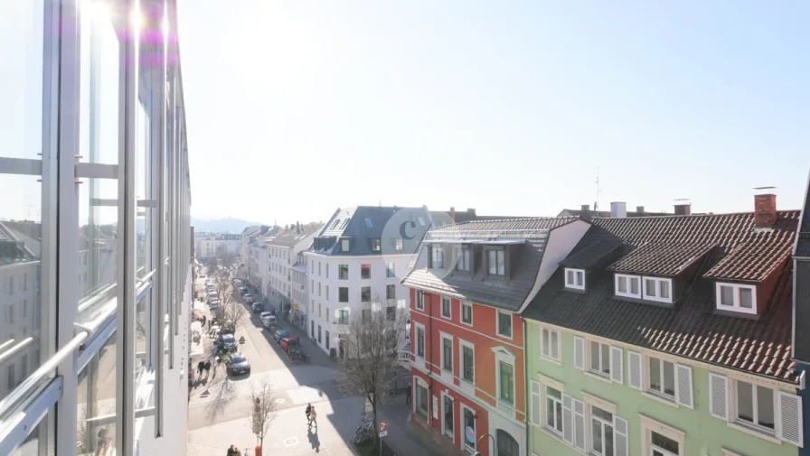 Aussicht - Büro/Praxis mieten in Freiburg im Breisgau - Moderne Bürofläche mit ca. 366 m² im Freiburger Sedanviertel