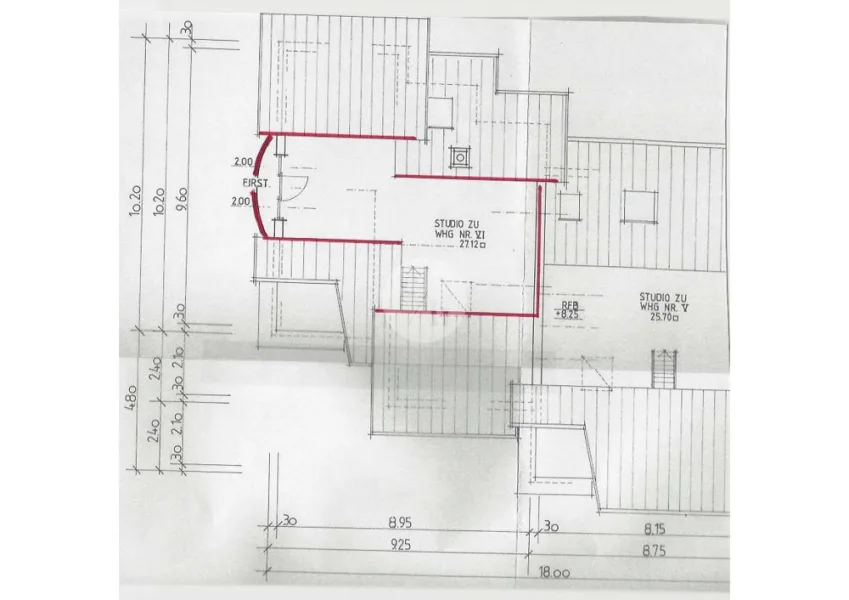 Grundriss Dachstudio