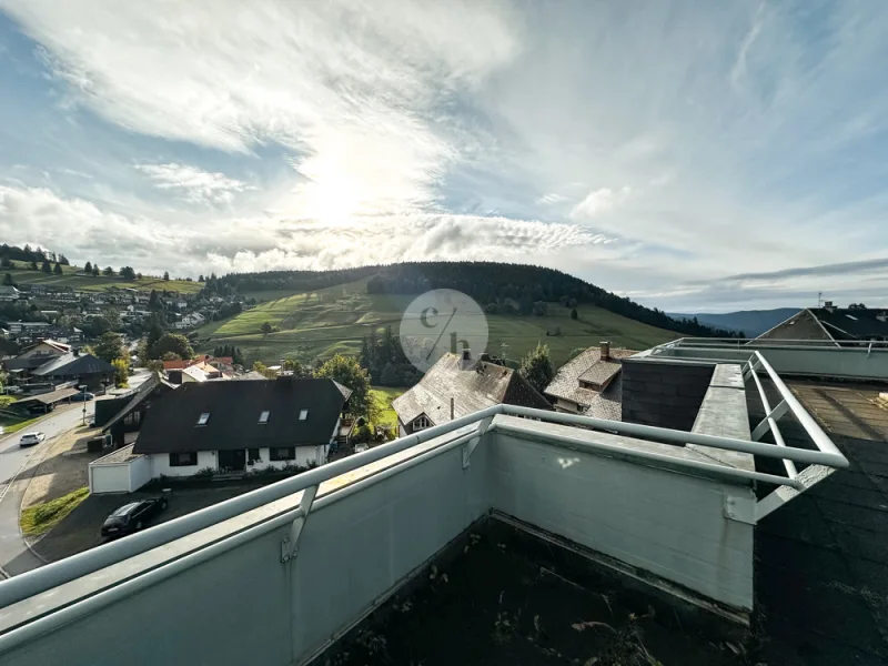 Gemeinschaftsdachterrasse - Wohnung kaufen in Todtnau / Todtnauberg - Renovierungsbedürftige 3-Zimmerwohnung zentral in Todtnauberg, als Ferienwohnung geeignet!